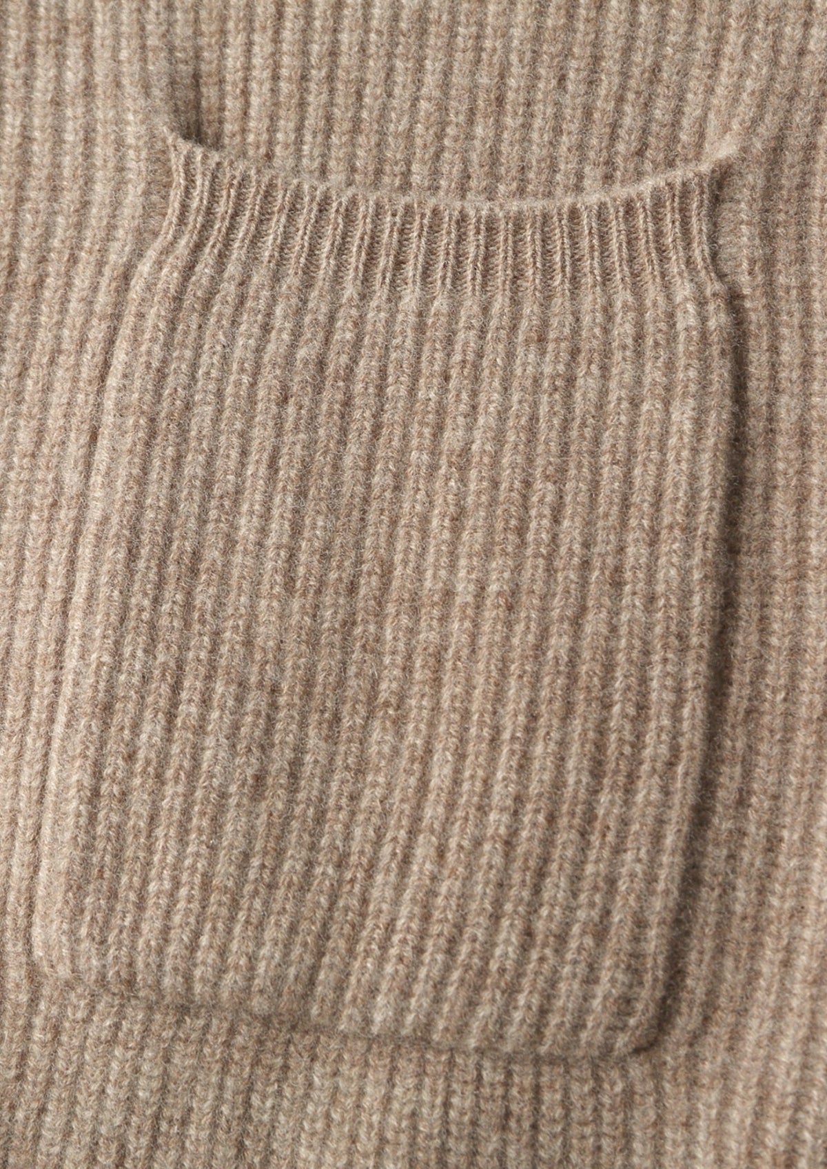 Pure Extra-Fine Merino Wool Ribbed Classic Button Cardigan, view 8