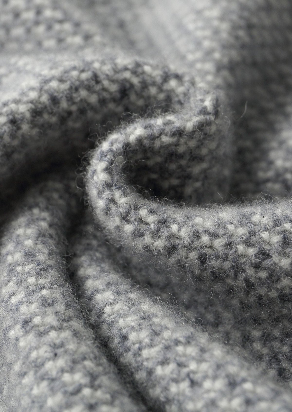 Pure Extra-Fine Merino Wool Light Gray Jaquard Set, view 16