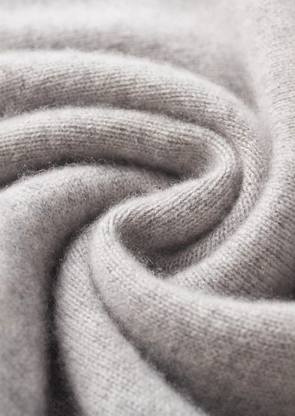 Pure Cashmere Mockneck Sweater, view 3