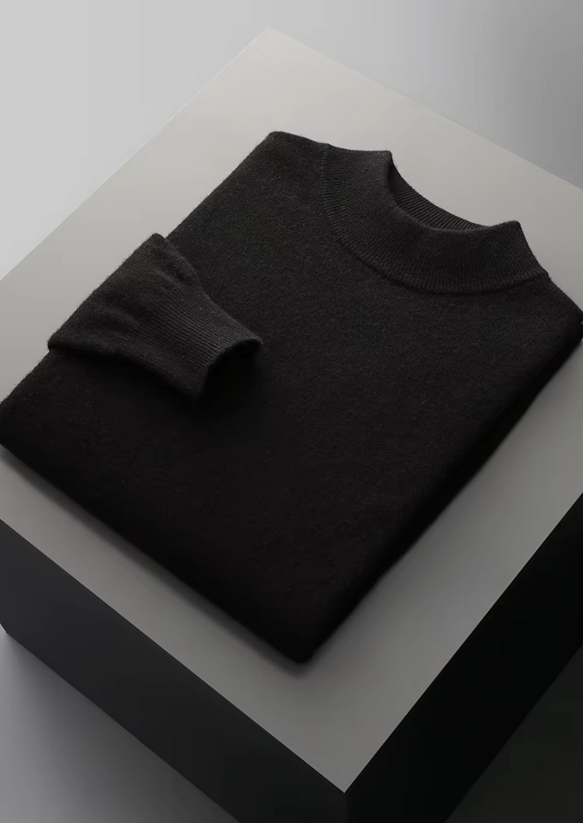 Pure Extra-Fine Merino Wool Classic Mockneck, view 10