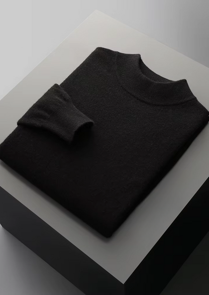 Pure Extra-Fine Merino Wool Classic Mockneck, view 10