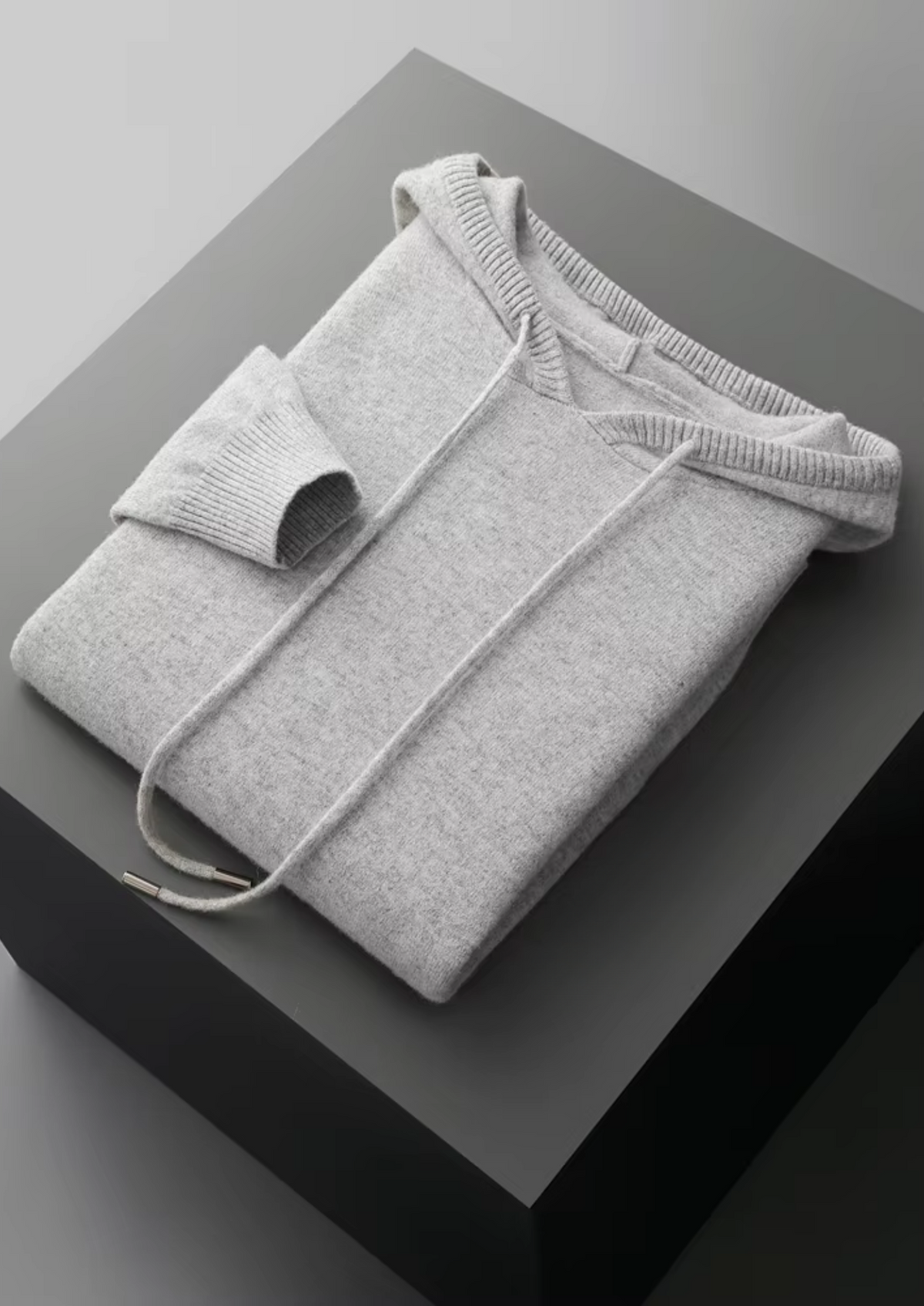 Pure Extra-Fine Merino Wool Light Gray Savro Set, view 3