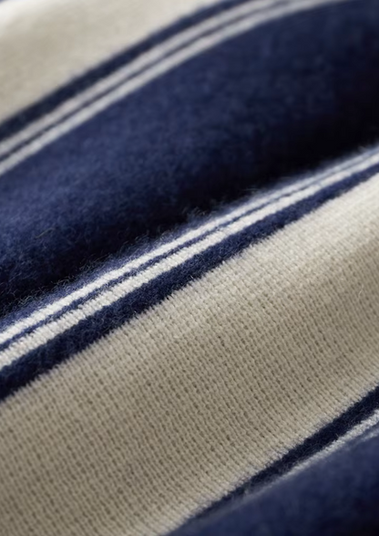 Pure Extra-Fine Merino Wool Navy Blue Damien Set, view 4