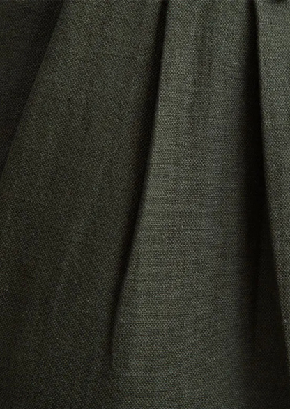 Nora Pleated Coastal Trousers - Olive, view 3
