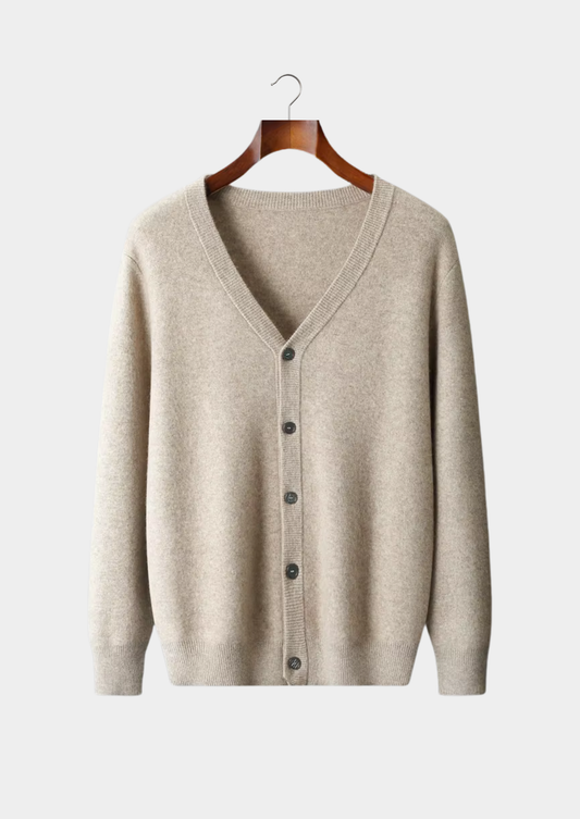 Pure Extra-Fine Merino Wool Essential Cardigan, view 1