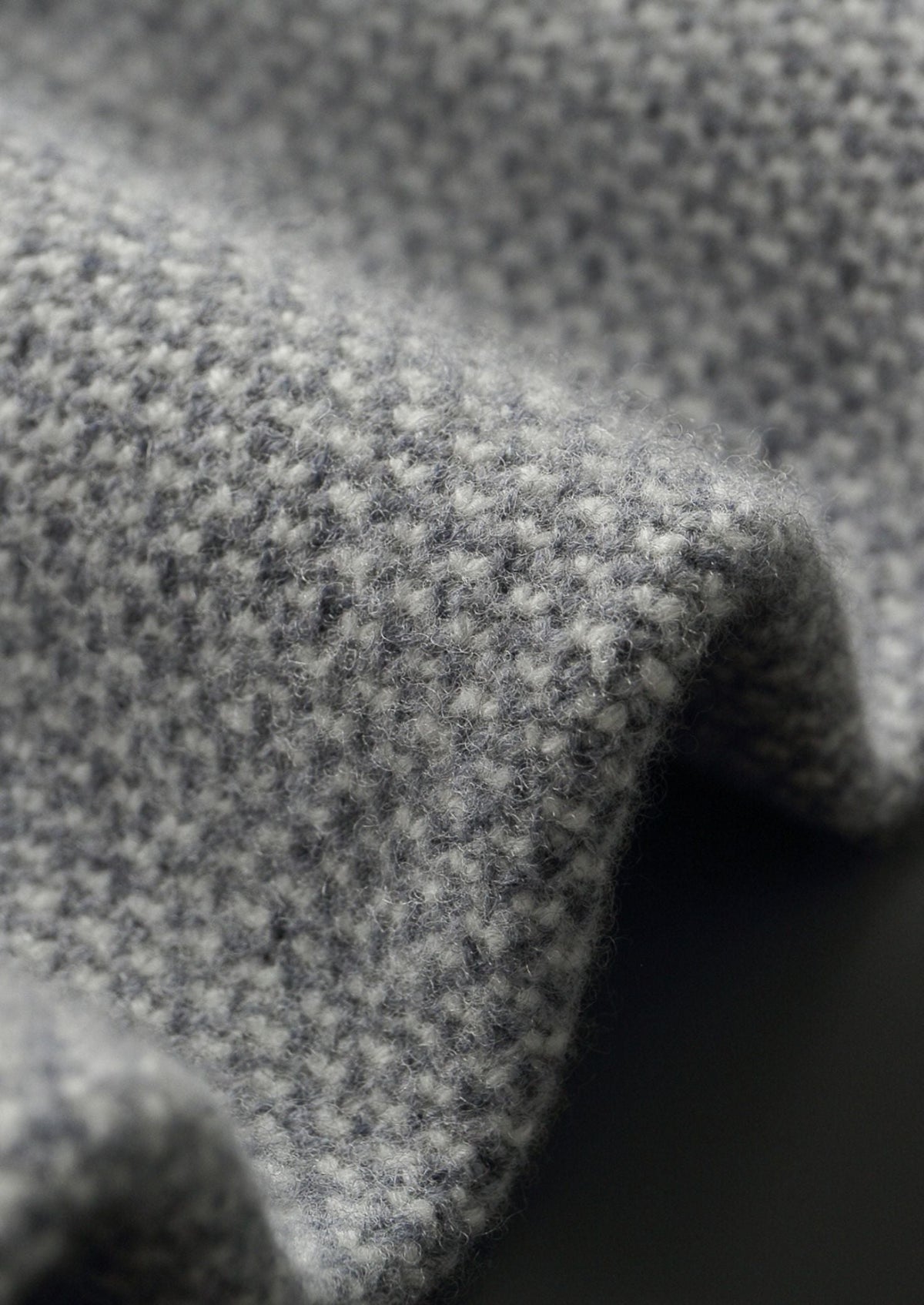 Pure Extra-Fine Merino Wool Light Gray Jaquard Set, view 10