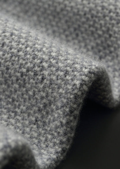 Pure Extra-Fine Merino Wool Light Gray Jaquard Set, view 10