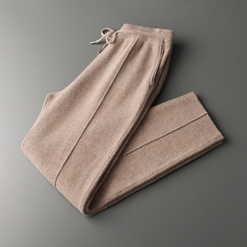 Pure Extra-Fine Merino Wool Leisure Trousers, view 13