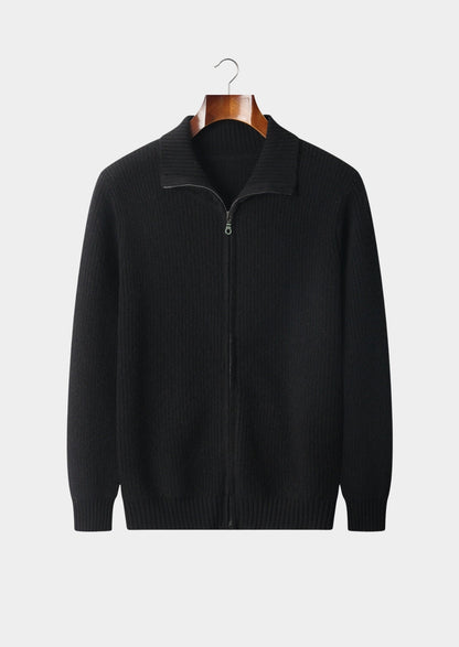 Pure Extra-Fine Merino Wool Ribbed Funnel Neck, view 14