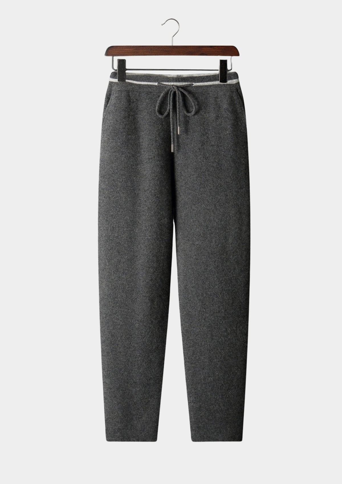 Pure Extra-Fine Merino Wool Contrast Leisure Trousers, view 15