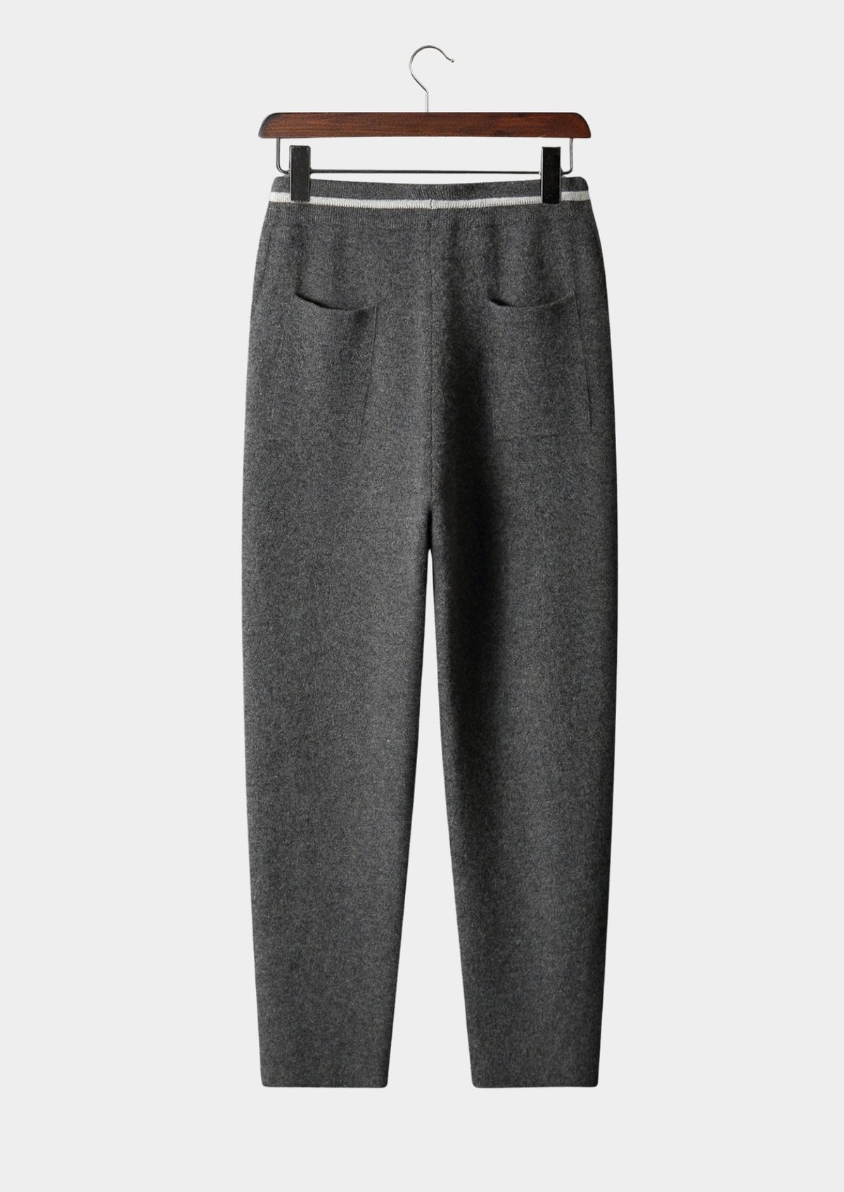 Pure Extra-Fine Merino Wool Contrast Leisure Trousers, view 16