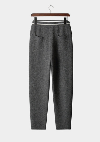 Pure Extra-Fine Merino Wool Contrast Leisure Trousers, view 16