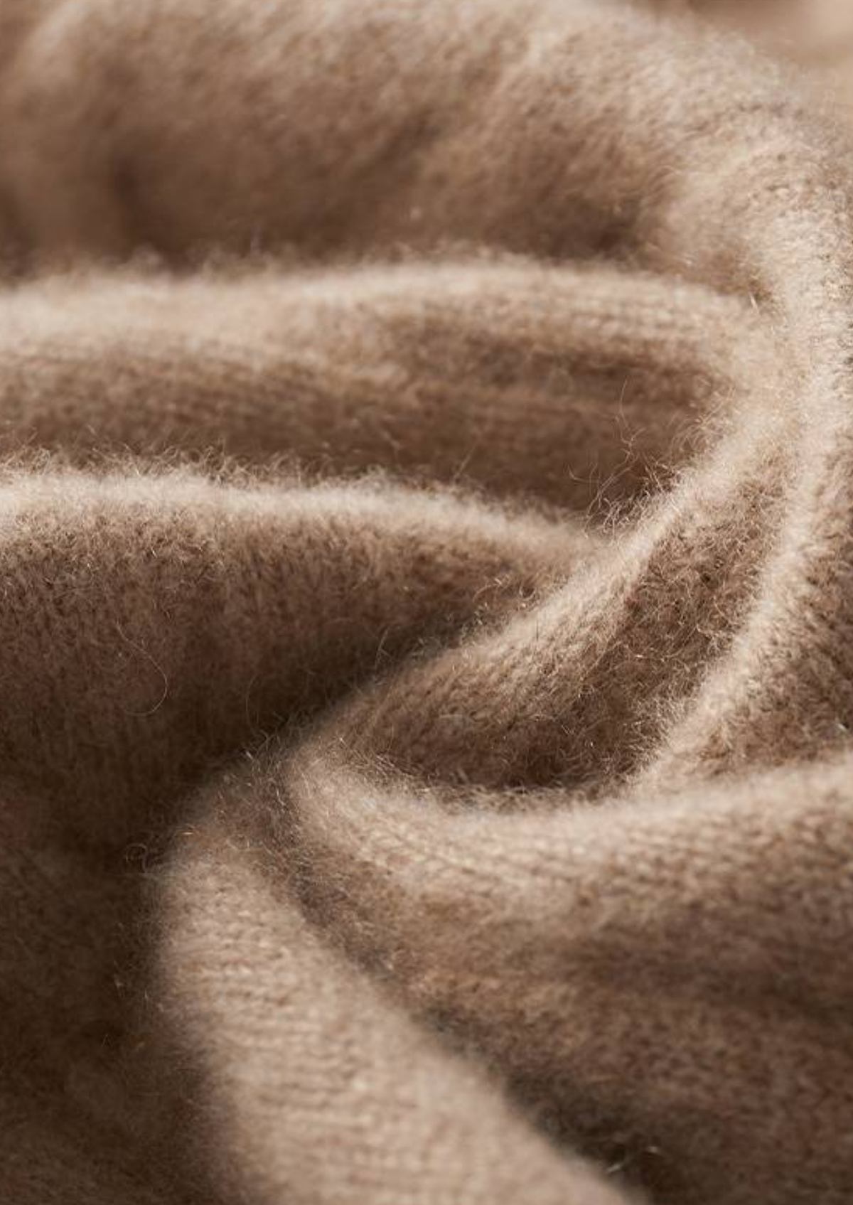 Pure Cashmere Sand Cable Knit Hoodie, view 6