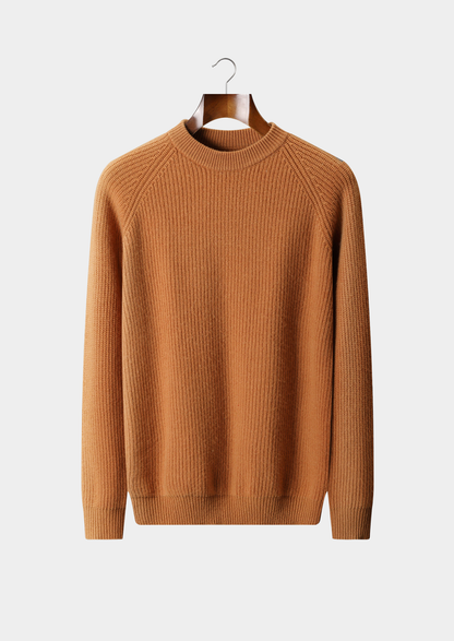 Pure Extra-Fine Merino Wool Ribbed Raglan Crewneck, view 7
