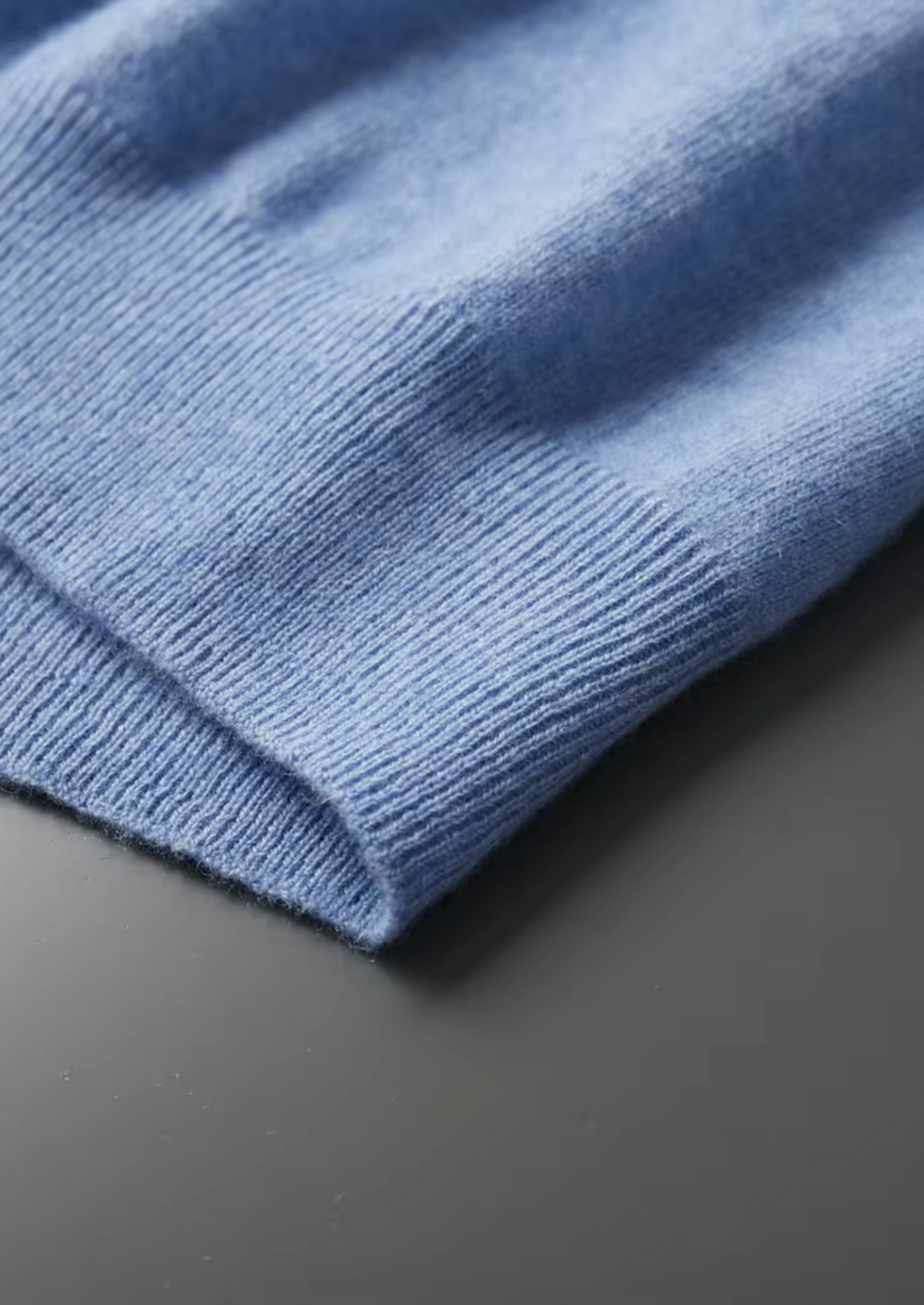 Premium Cashmere Mock Neck T-Shirt, view 11