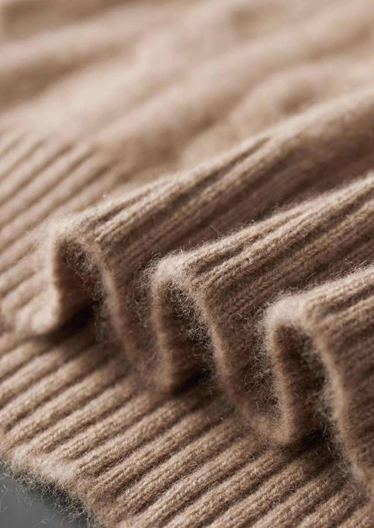 Pure Cashmere Sand Cable Knit Hoodie, view 5