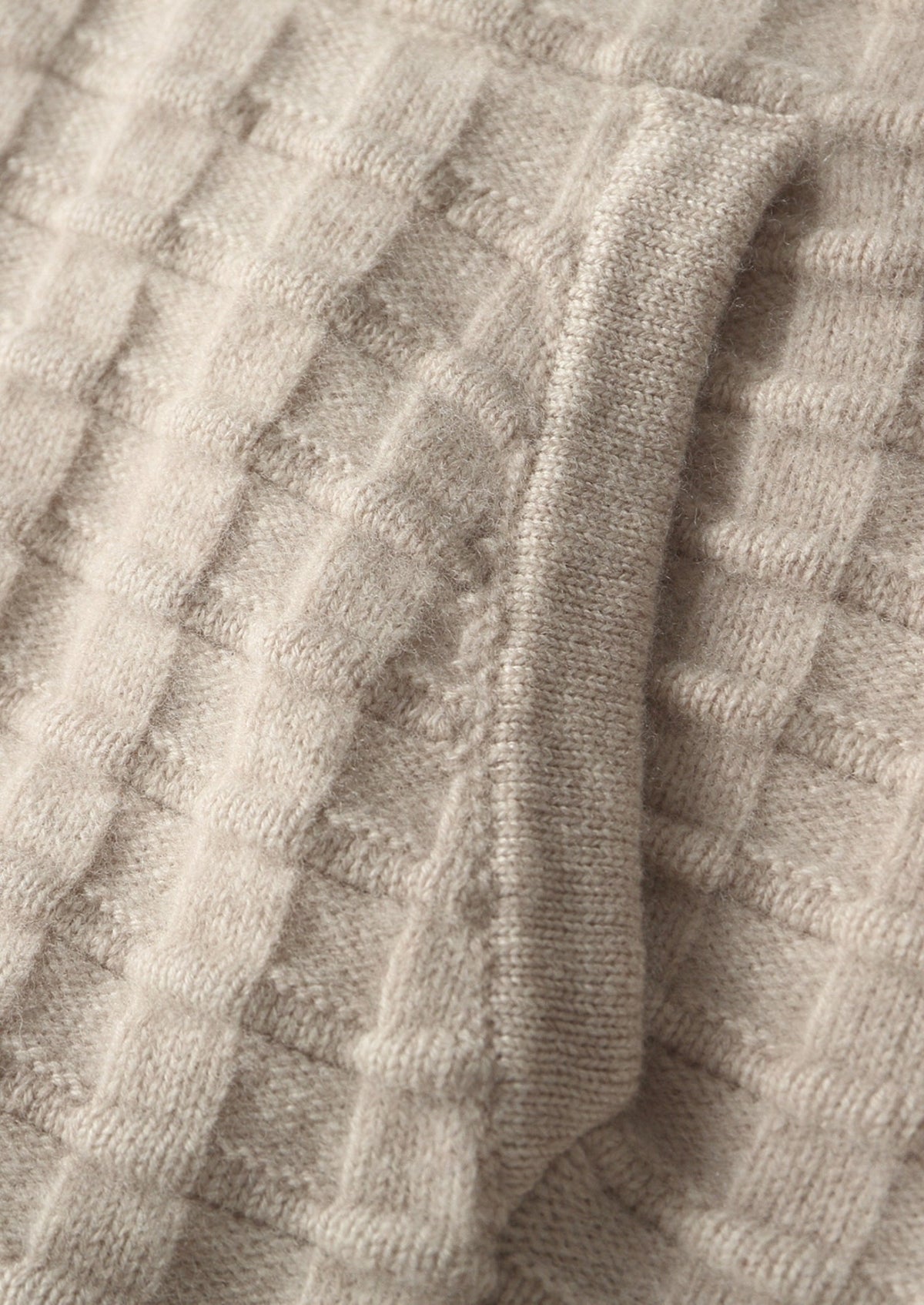Pure Extra-Fine Merino Wool Textured Hoodie, view 9