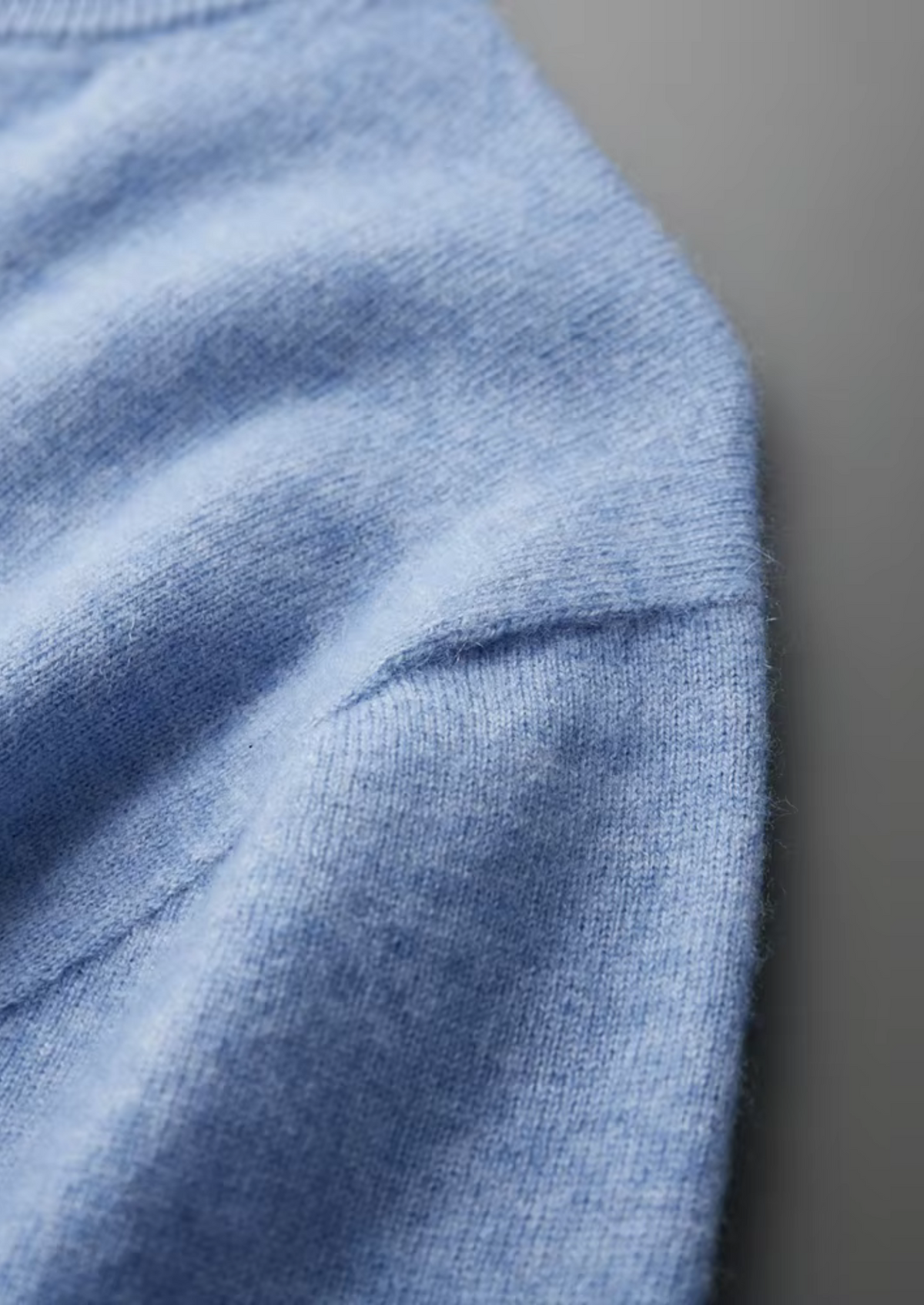 Premium Cashmere Mock Neck T-Shirt, view 14