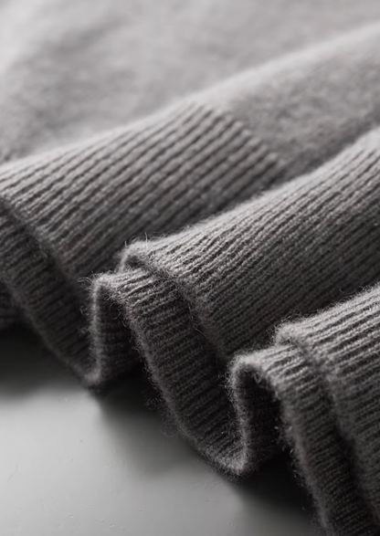 Premium Cashmere Mock Neck T-Shirt, view 3