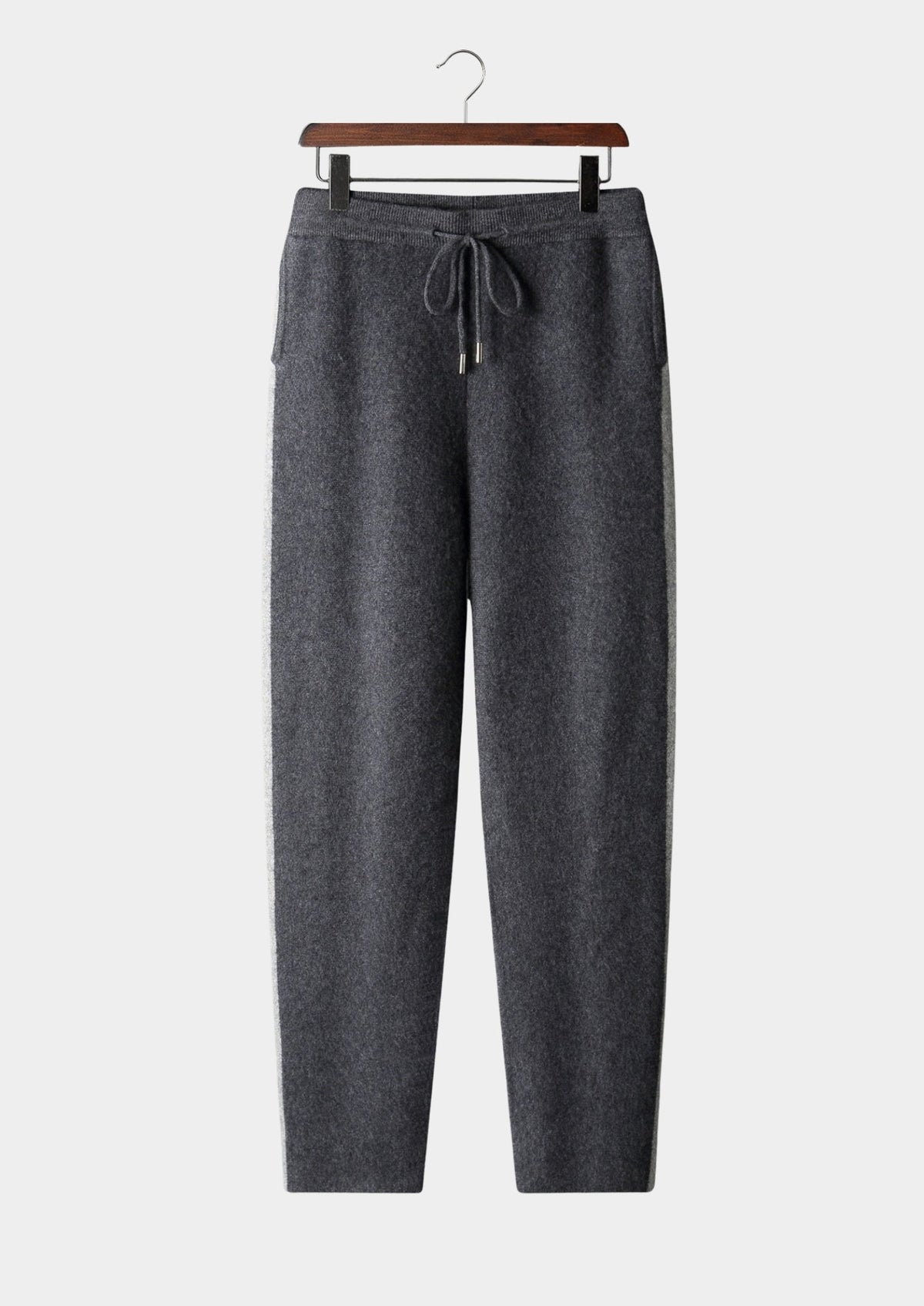 Pure Extra-Fine Merino Wool Striped Leisure Trousers, view 13