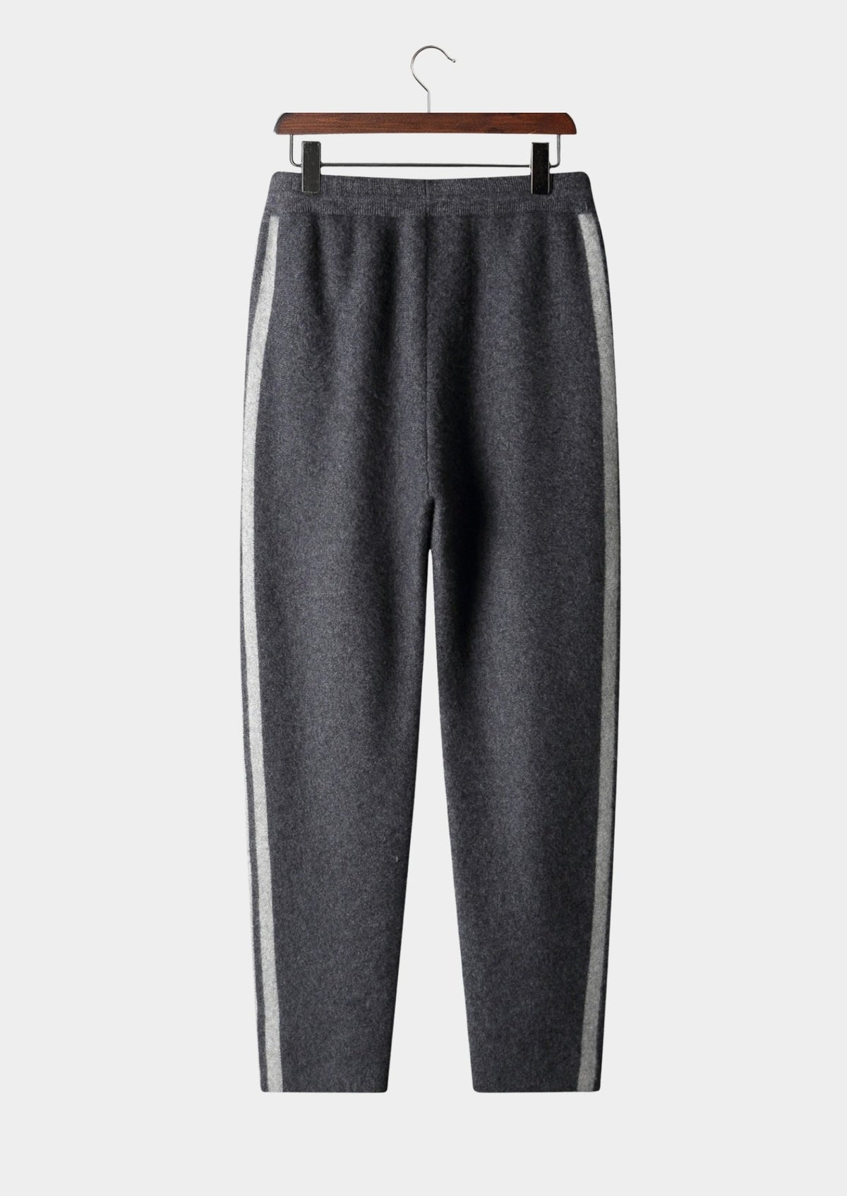Pure Extra-Fine Merino Wool Striped Leisure Trousers, view 14