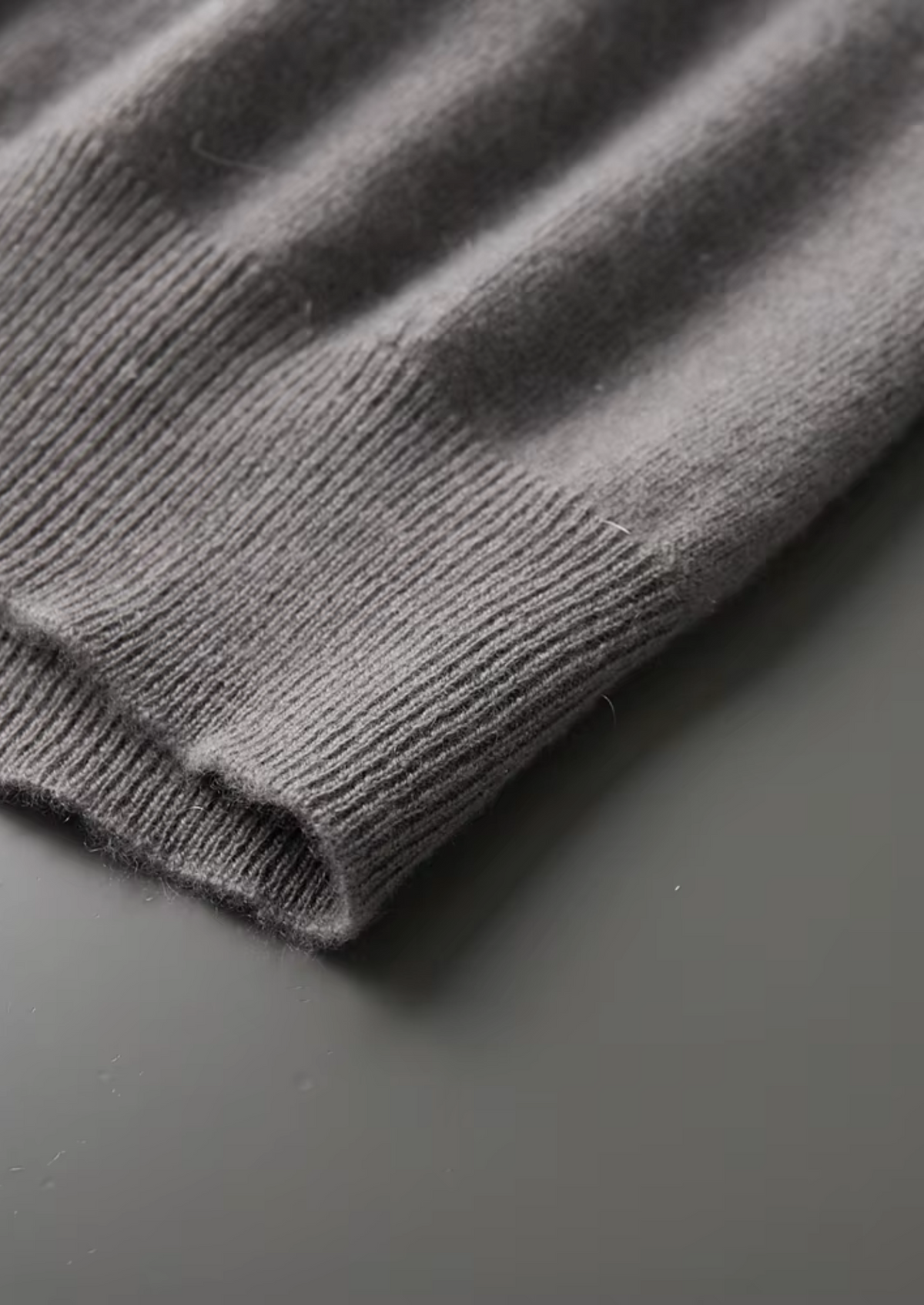 Premium Cashmere Mock Neck T-Shirt, view 6