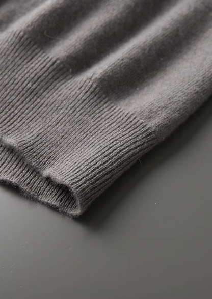 Premium Cashmere Classic Crewneck T-Shirt - Ashen Truffle, view 4