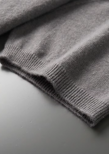 Premium Cashmere Mock Neck T-Shirt, view 7