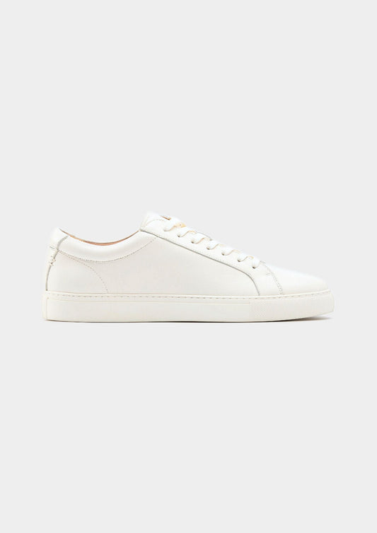 Ivory Essential Leather Sneaker, view 1