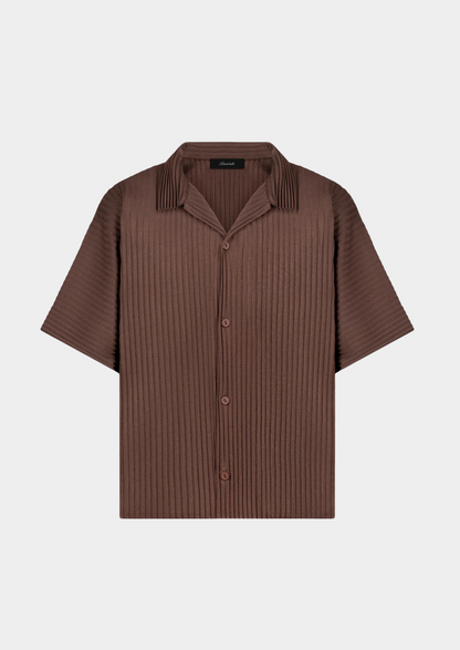 Coffee Pleated Summer Set, view 3