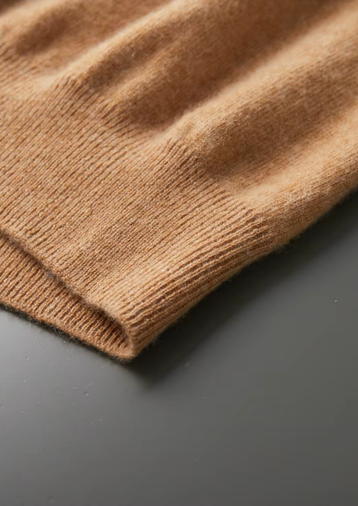 Premium Cashmere Mock Neck T-Shirt, view 28