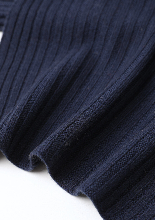 Pure Extra-Fine Merino Wool Traiano Essentials - Navy Blue, view 2