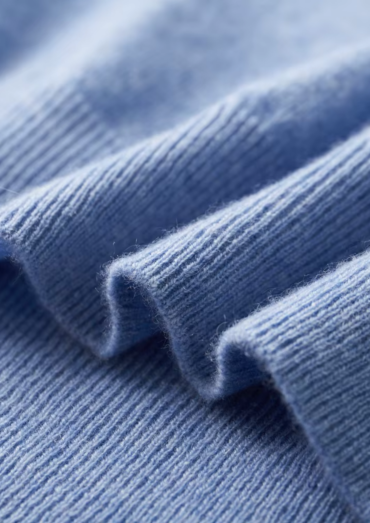 Premium Cashmere Classic Crewneck T-Shirt - Light Blue, view 8