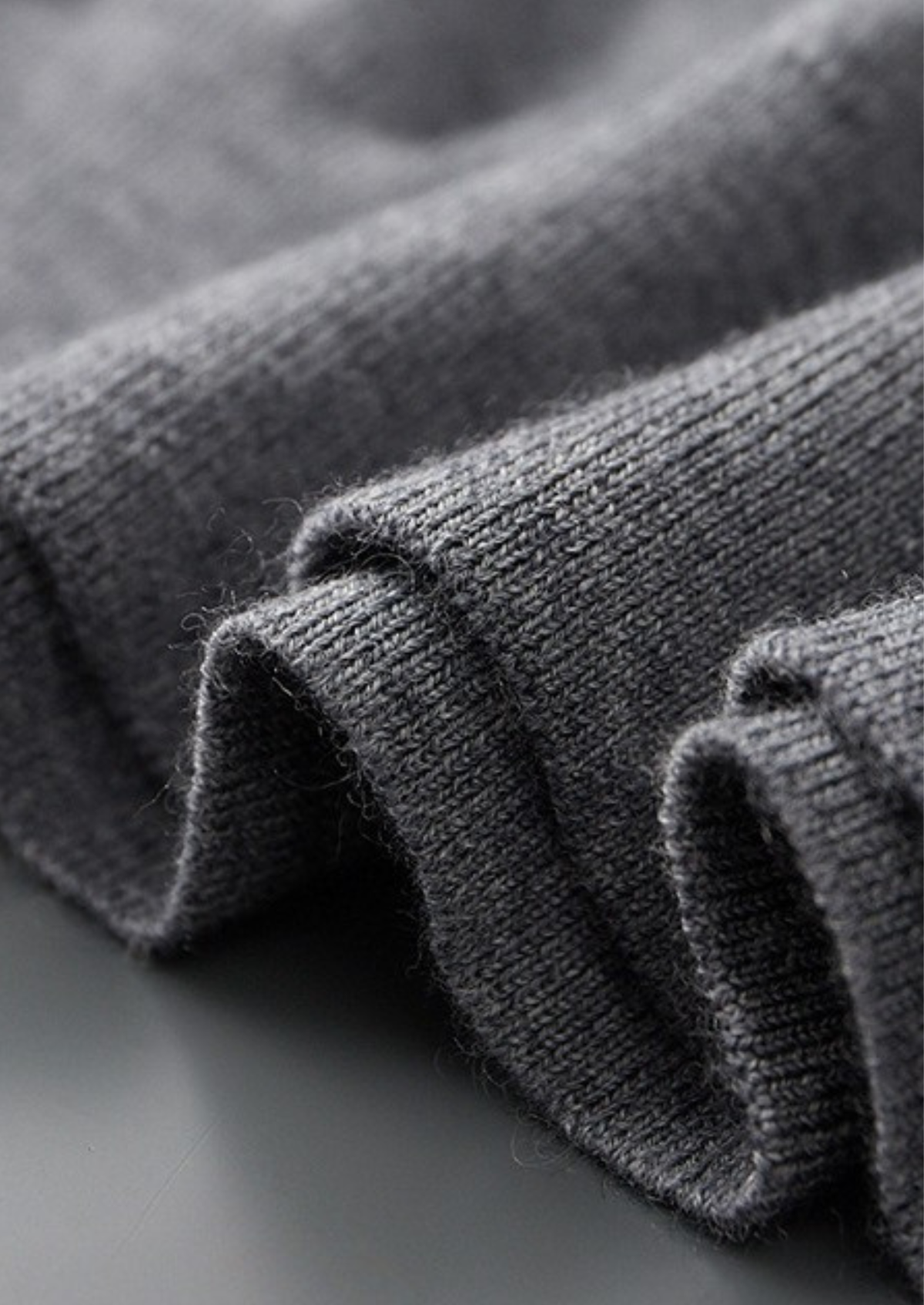 Premium Cashmere Buttonless Sweater Polo, view 6