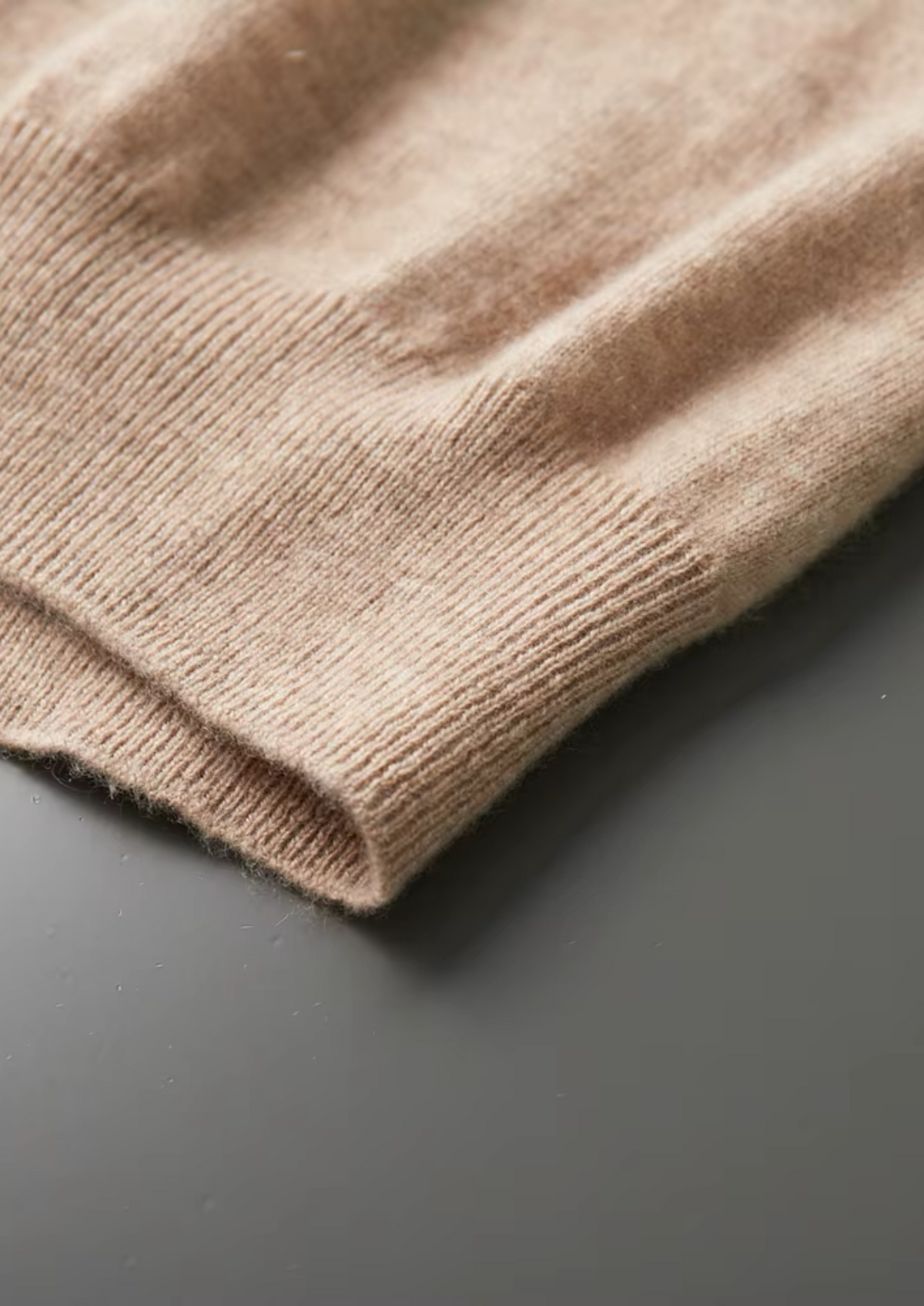 Premium Cashmere Mock Neck T-Shirt, view 21