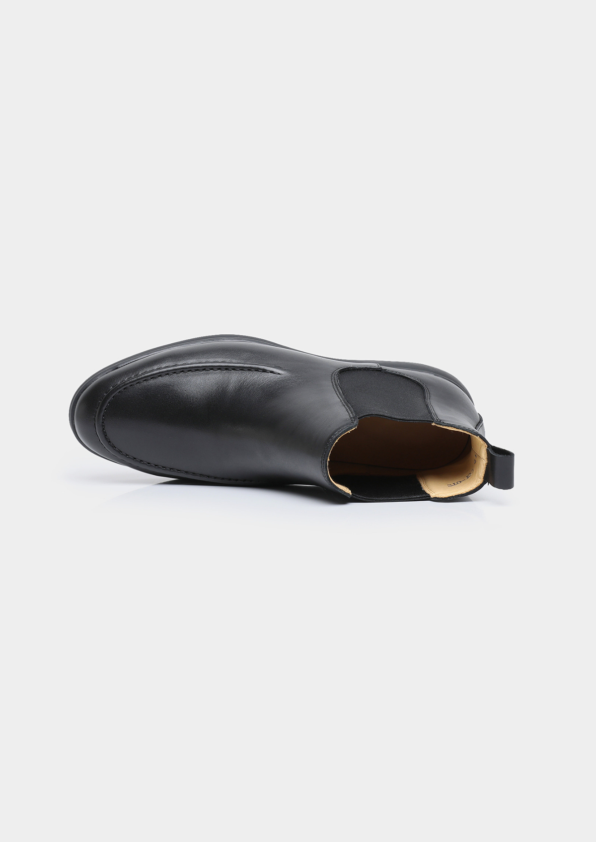 Black Leather Chelsea Boot, view 4