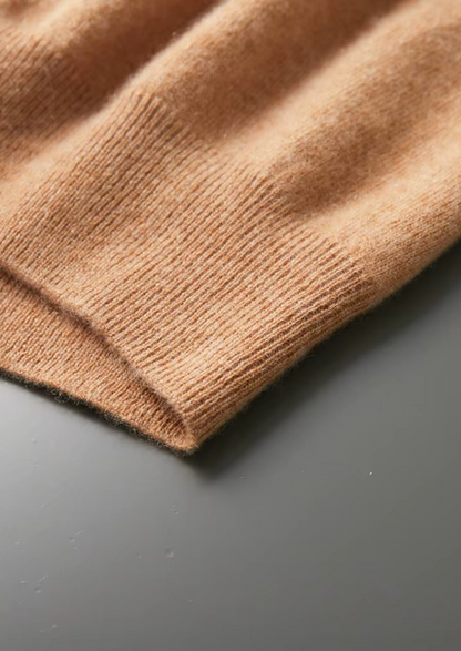 Premium Cashmere Classic Crewneck T-Shirt - Honey Mustard, view 8