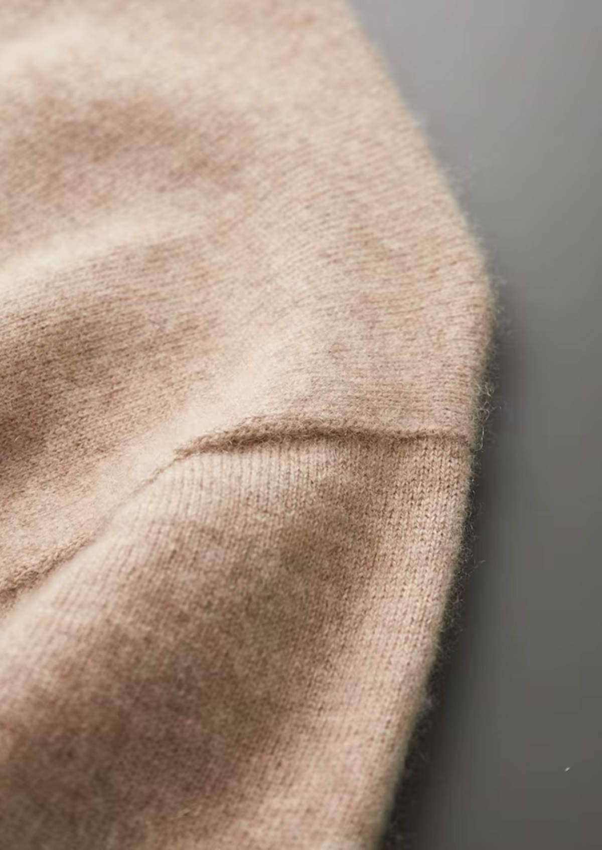 Premium Cashmere Mock Neck T-Shirt, view 19