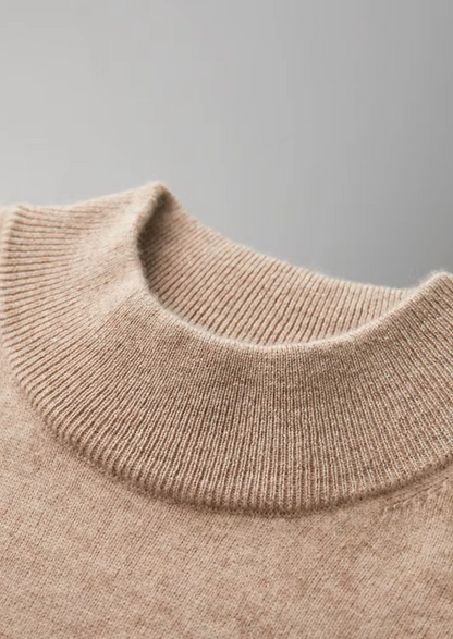 Premium Cashmere Mock Neck T-Shirt, view 18