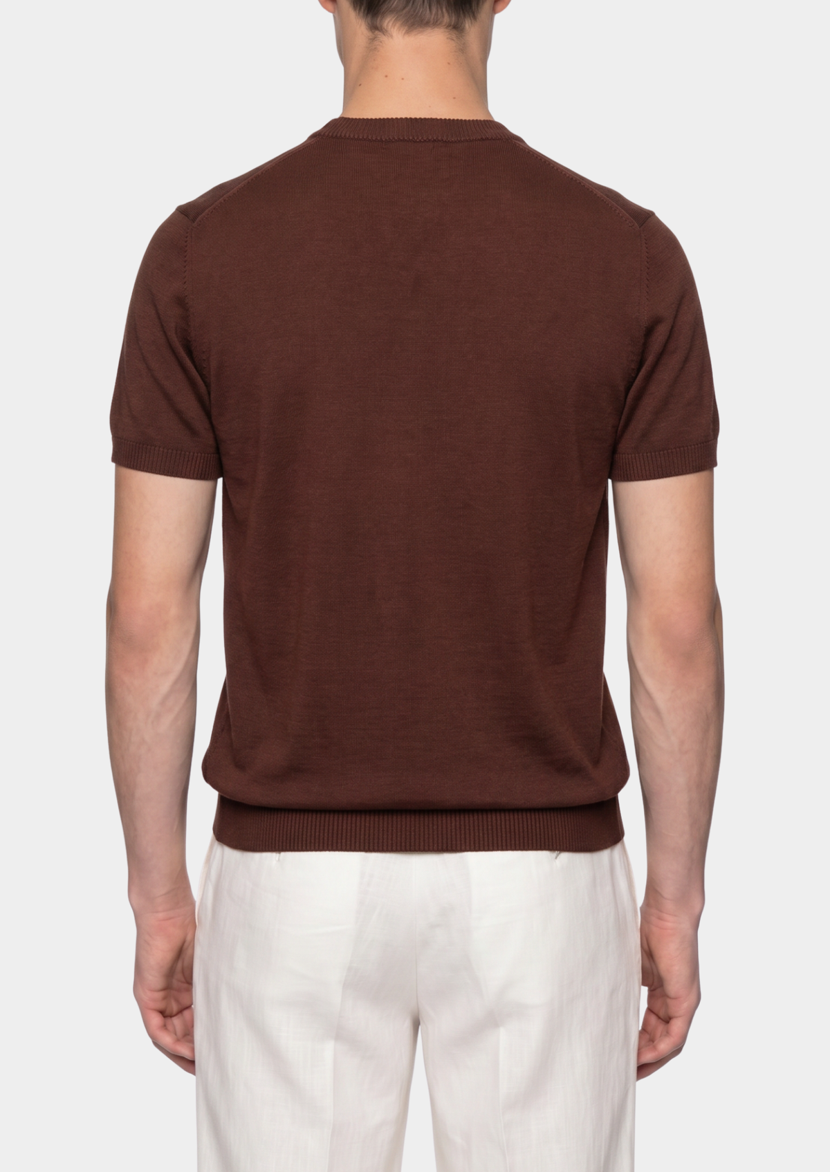 Essential Coffee Knitted Crewneck T-Shirt, view 3