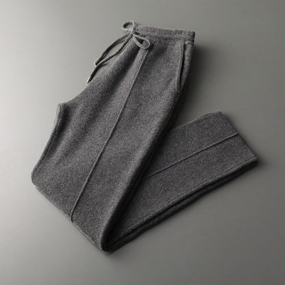 Pure Extra-Fine Merino Wool Leisure Trousers, view 15
