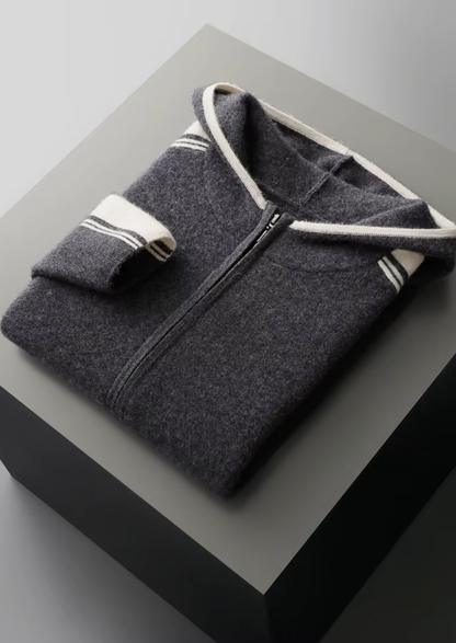 Pure Extra-Fine Merino Wool Dark Gray Damien Set, view 7