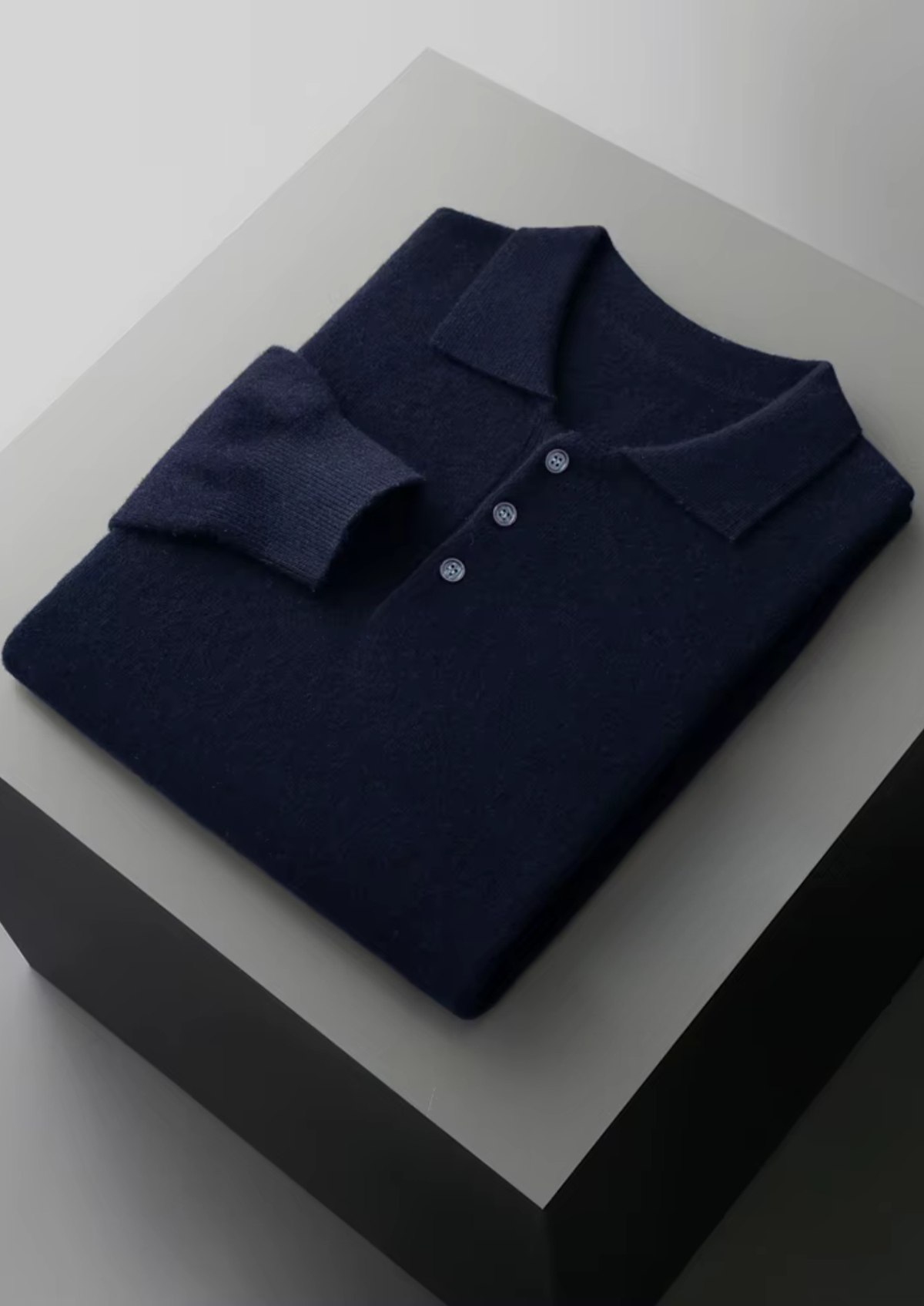 Pure Extra-Fine Merino Wool Classic Sweater Polo, view 17