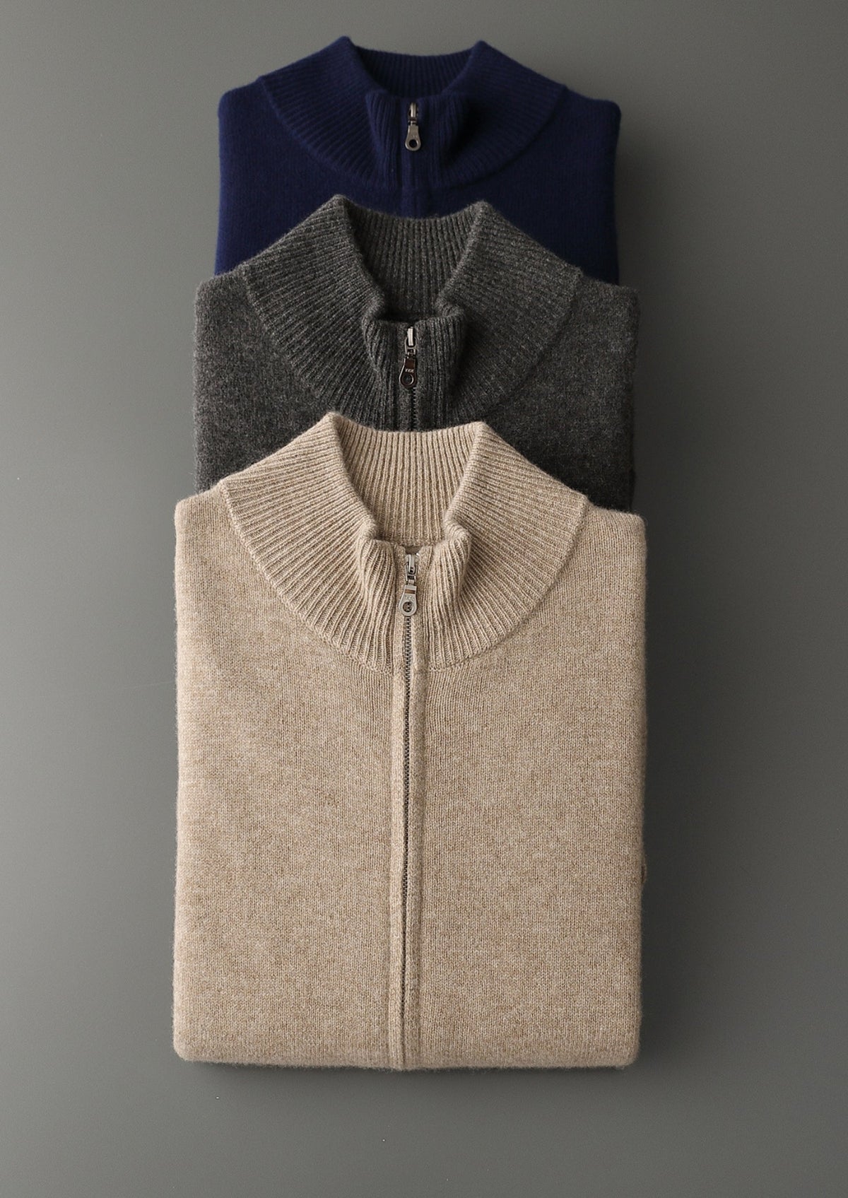 Pure Extra-Fine Merino Wool Essential Dual Zip Cardigan, view 18