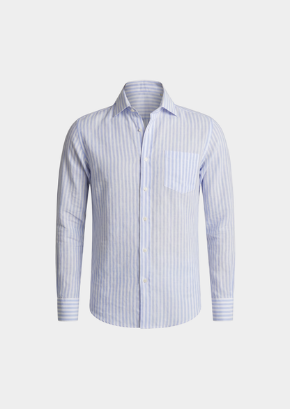 Palatino Striped Coastal Shirt - Light Blue, view 6