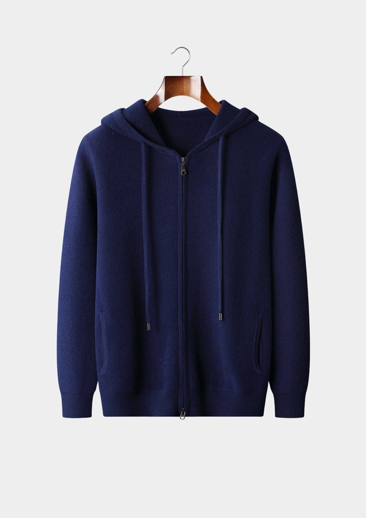 Pure Extra-Fine Merino Wool Zipper Hoodie, view 16