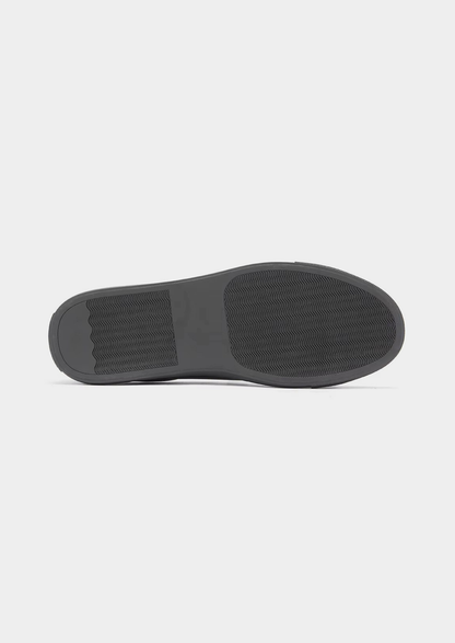 Black Essential Leather Sneaker, view 4