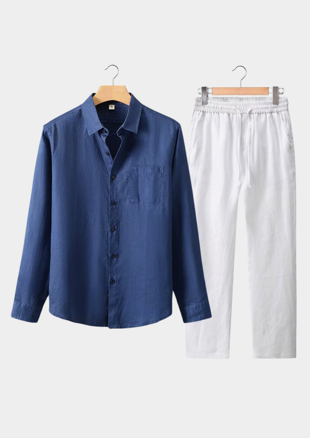 Aurelia Longsleeve Summer Set - Navy Blue/white, view 1