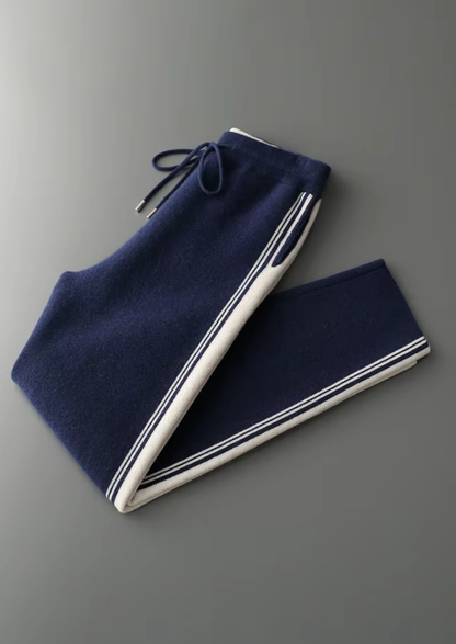 Pure Extra-Fine Merino Wool Navy Blue Damien Set, view 10