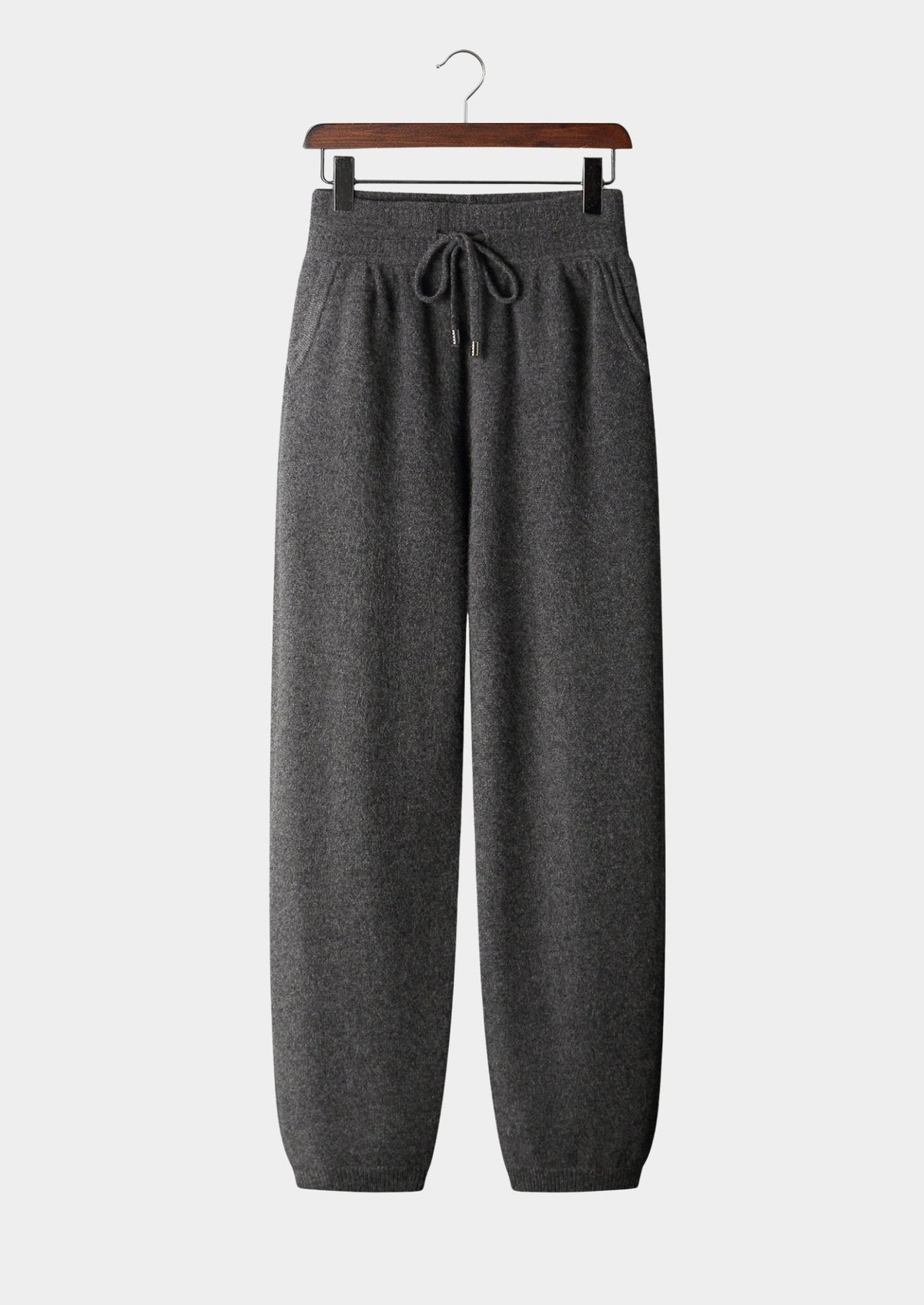 Pure Extra-Fine Merino Wool Drawstring Trousers, view 11